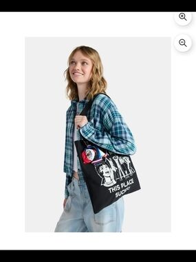 Netflix Stranger Things Black Canvas Tote Bag from No Boundaries